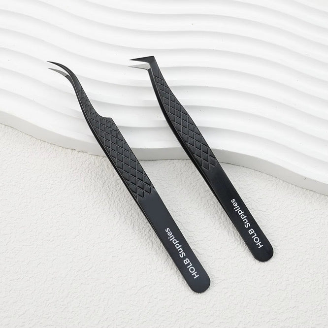 Sleek Black Fibre Tweezers (PRE ORDER)